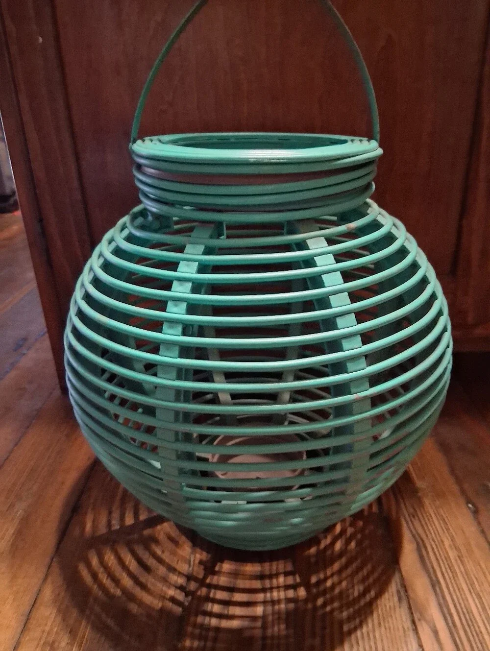 Teal Woven Lantern - Home Accents